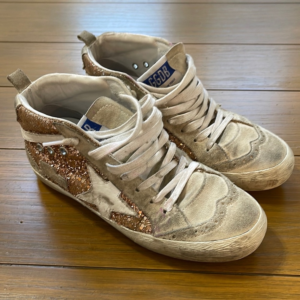 Golden Goose glitter Midstar - size EU 35 …4-5 US Women’s.